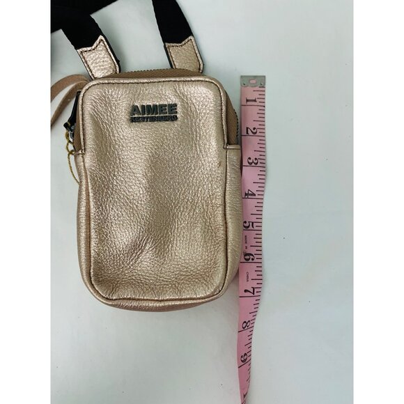Aimee Kestenberg Gold Crossbody Bag With Adjustable Strap - Picture 3 of 8